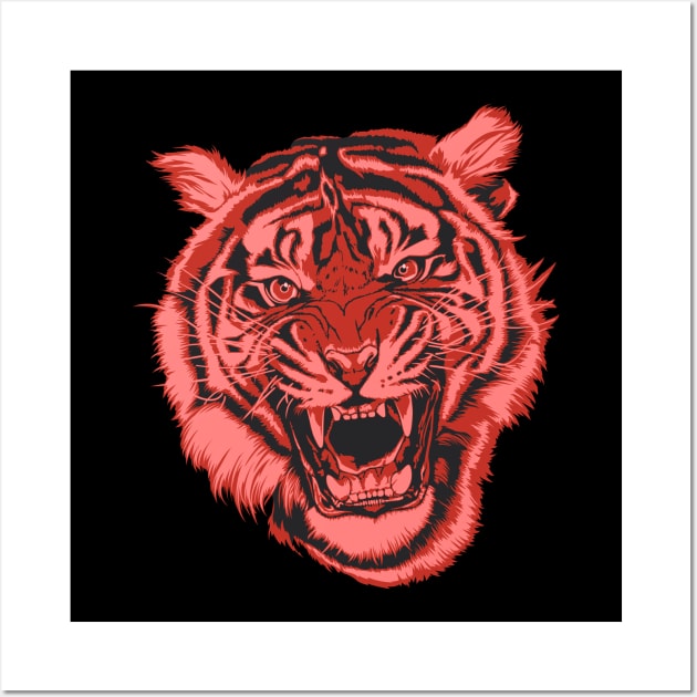 tiger head Wall Art by art object